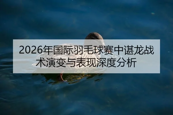 2026年国际羽毛球赛中谌龙战术演变与表现深度分析